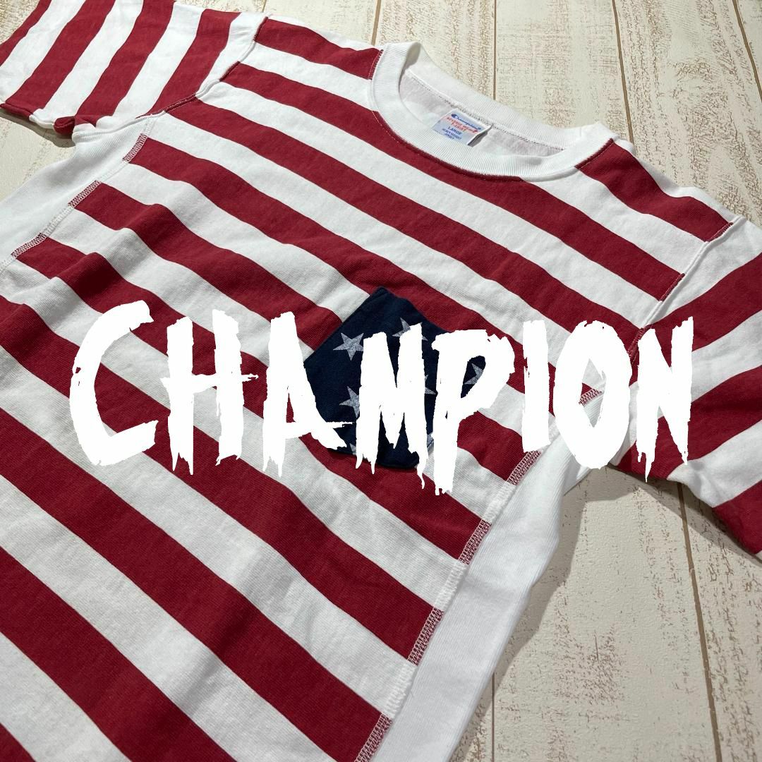 Champion(チャンピオン)の【CHAMPION】チャンピオン リバースウィーブ ポケット付き半袖Tシャツ メンズのトップス(Tシャツ/カットソー(半袖/袖なし))の商品写真