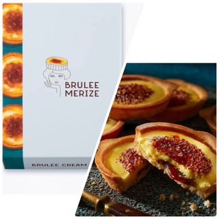 ブリュレメリゼ　ブリュレクリームタルト 4個入　BRULEE MERIZE(菓子/デザート)