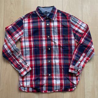 トミーヒルフィガー(TOMMY HILFIGER)のトミーヒルフィガー　長袖シャツ　子供服　キッズ チェックシャツ(Tシャツ/カットソー)