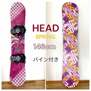 ヘッド(HEAD)のHEAD SPRING 146cm レディース スノーボード ビンディングセット(ボード)