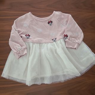 babyGAP - ベビー キッズ ベビーギャップ ディズニー ミニーちゃんチュールワンピース 80