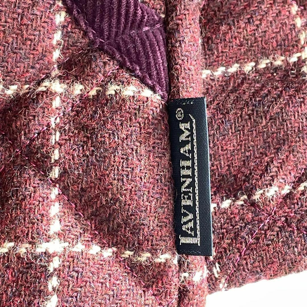 LAVENHAM(ラベンハム)の美品꧁ ラベンハム꧂シップス別注　ツイード　キルティング　フーデットコート　36 レディースのジャケット/アウター(ロングコート)の商品写真