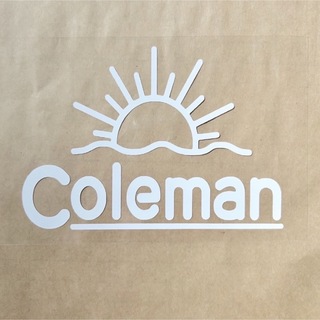 Coleman - 旧ロゴ Coleman コールマン ステッカー◆白マット◆アウトドア