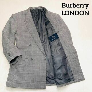 バーバリー(BURBERRY)のBurberry LONDON　テーラードジャケット　ダブル　千鳥　チェック(テーラードジャケット)