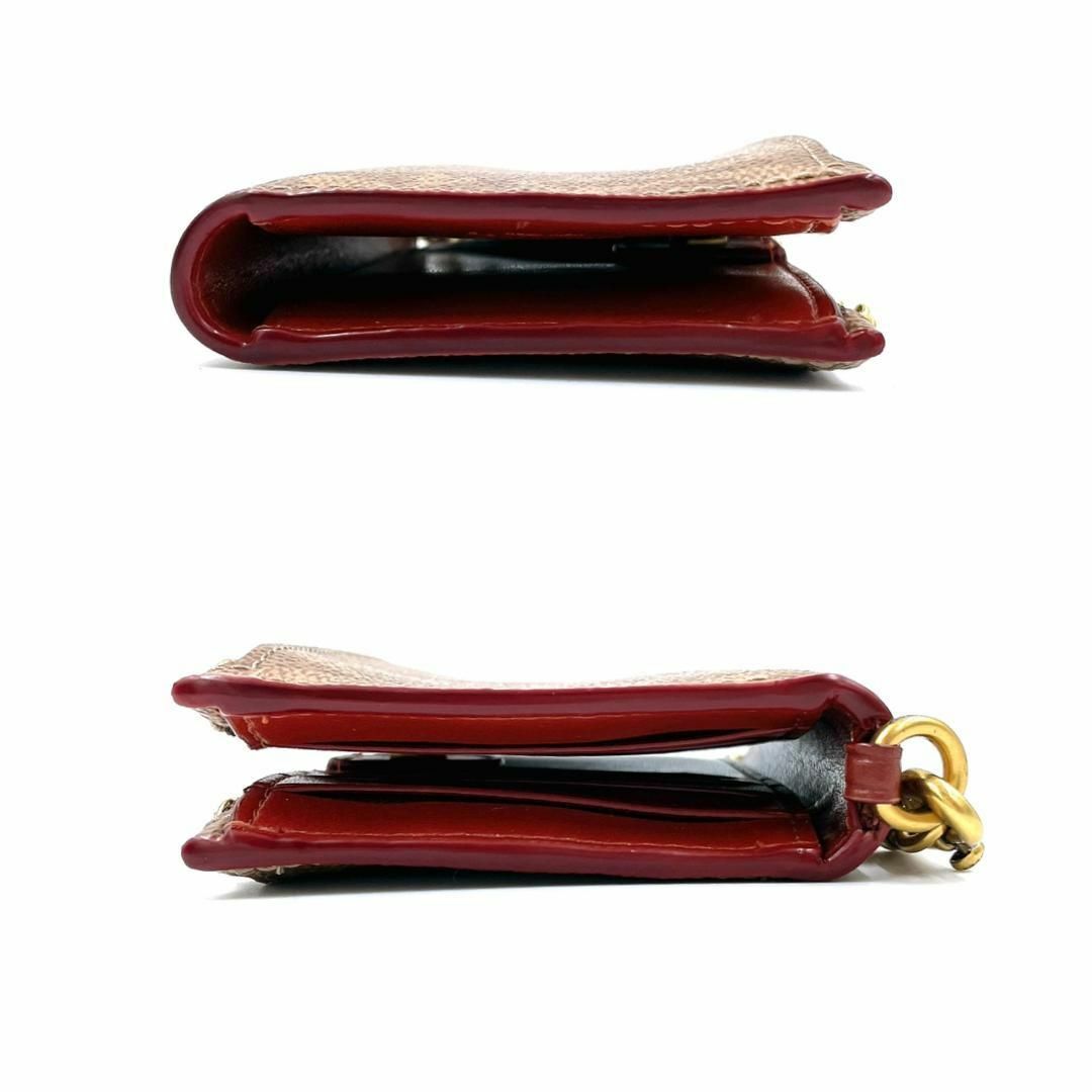 コーチ C0847 PVC シグネチャー 二つ折り財布 レディース ブラウン コーチ C0847 PVC シグネチャー 二つ折り財布 レディース ブラウン