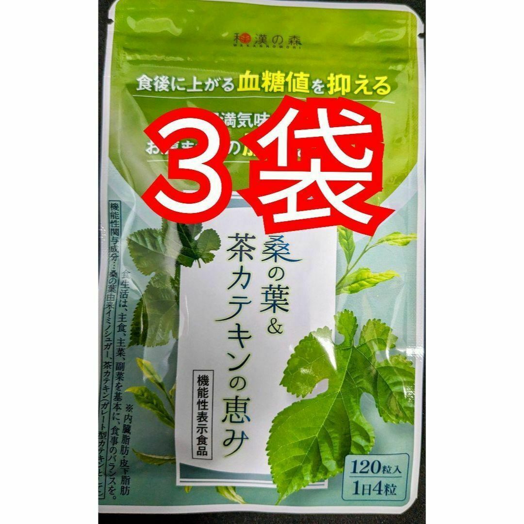 和漢の森　桑の葉&茶カテキンの恵み　１２０粒入り　３袋 食品/飲料/酒の健康食品(その他)の商品写真