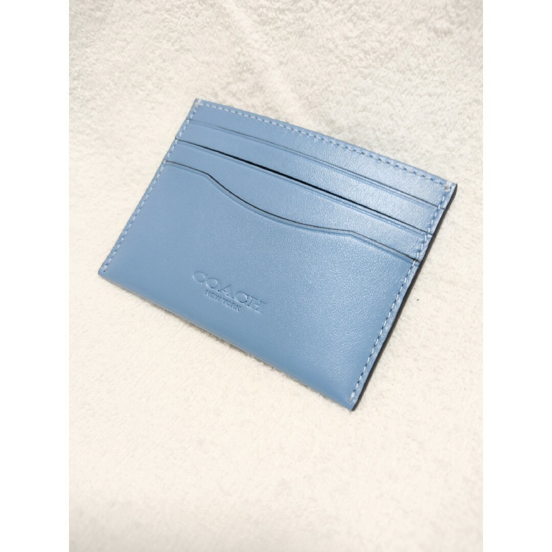 COACH - 新品 未使用 COACH 本革カーフレザー スリム ID カードケース