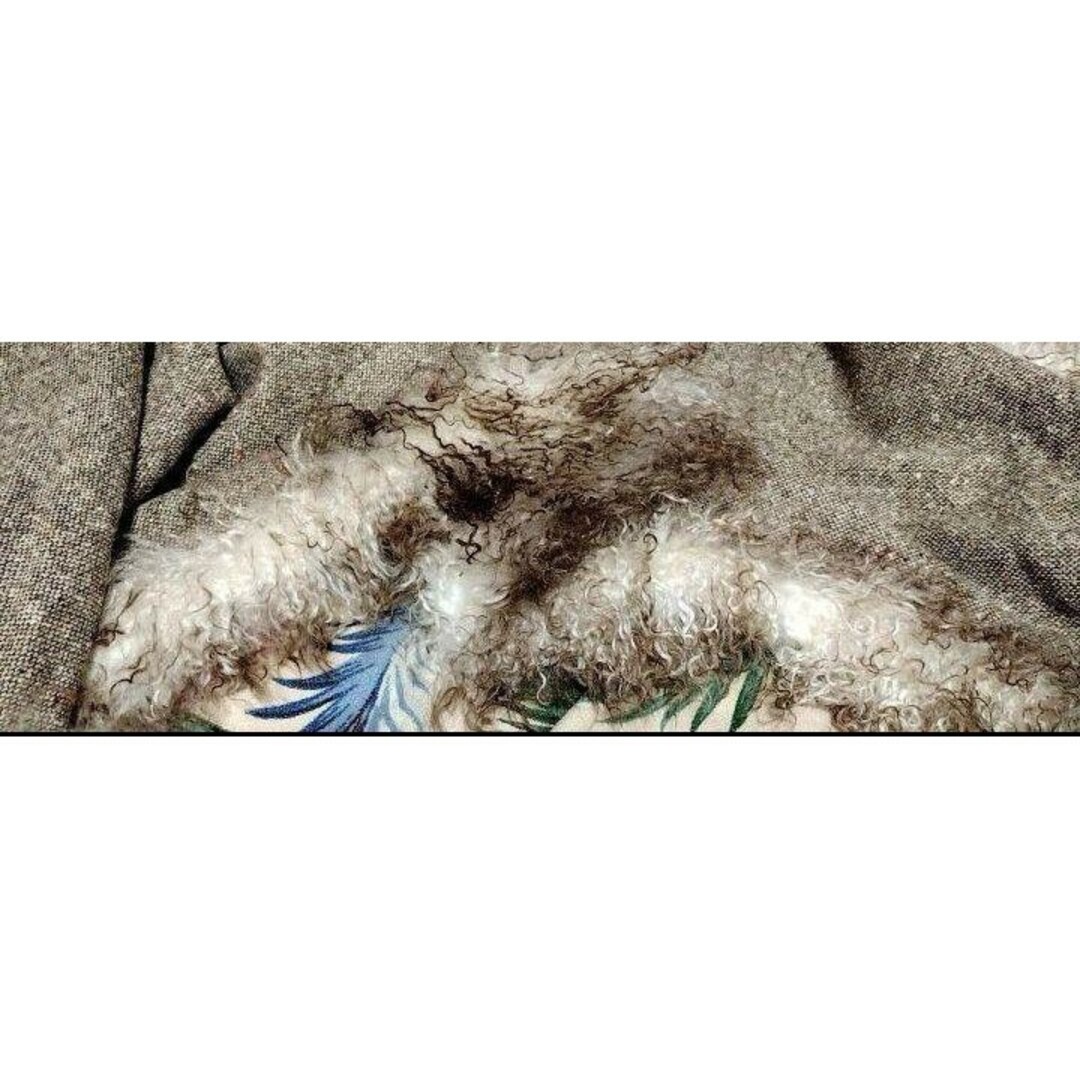 極美品❤UNA-UNA❤セットアップ❤ショール❤パンツ❤イタリア製❤ファー❤茶色 レディースのジャケット/アウター(毛皮/ファーコート)の商品写真