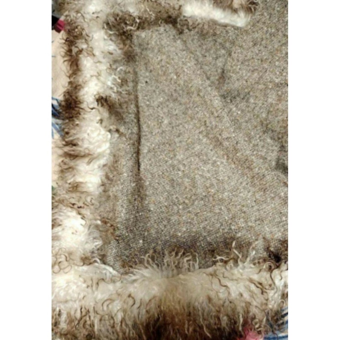 極美品❤UNA-UNA❤セットアップ❤ショール❤パンツ❤イタリア製❤ファー❤茶色 レディースのジャケット/アウター(毛皮/ファーコート)の商品写真