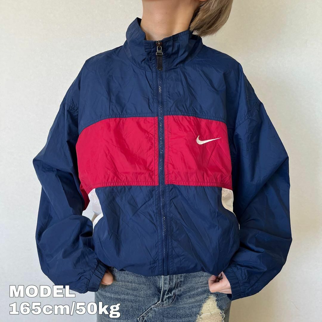 NIKE ナイキ ナイロンジャケット 90s ビッグロゴ刺繍 M 紺 赤 白タグ | フリマアプリ ラクマ NIKE ナイキ ナイロンジャケット 90s ビッグロゴ刺繍 M 紺 赤 白タグ | フリマアプリ ラクマ