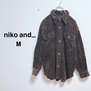 ニコアンド(niko and...)のニコアンド　コーデュロイシャツ　長袖【3】Wポケット　ゆるダボ　着回し　羽織り(Tシャツ/カットソー(七分/長袖))