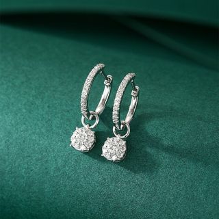 天然ダイヤモンドピアス0.49ct　k18(ピアス)