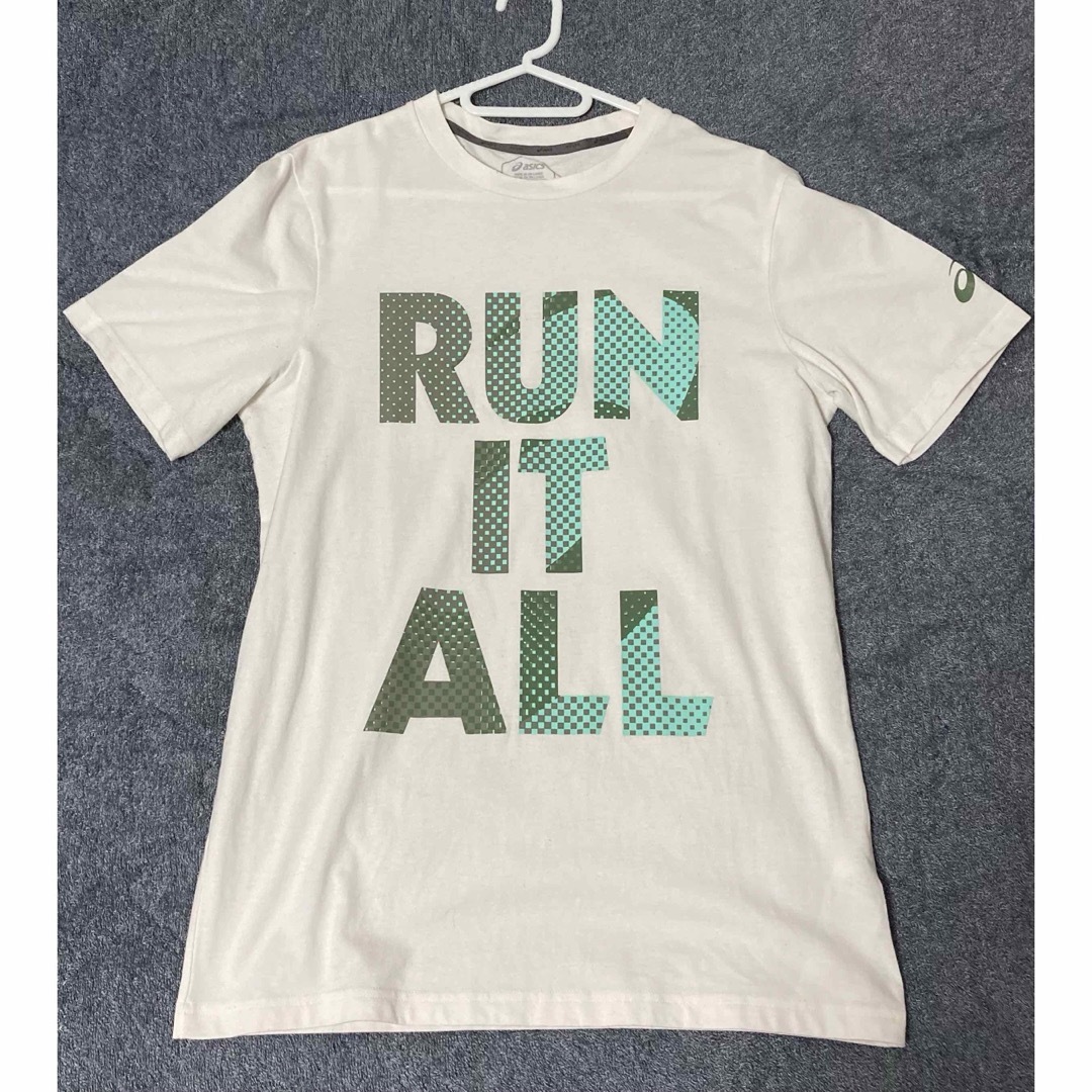 asics(アシックス)のASICS アシックス Tシャツ 半袖 Sサイズ クリームカラー メンズのトップス(Tシャツ/カットソー(半袖/袖なし))の商品写真