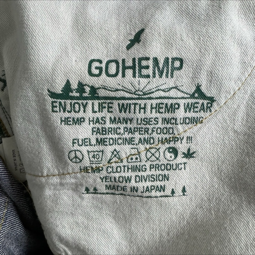 GO HEMP(ゴーヘンプ)のGO HEMP デニムミドルパンツ！日本製！ メンズのパンツ(デニム/ジーンズ)の商品写真