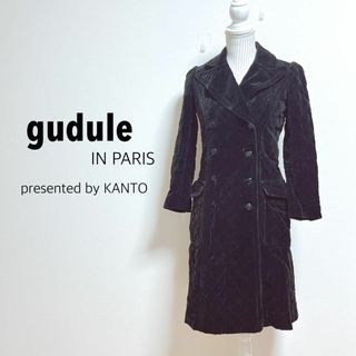 Gudule in paris キルティングコート【9号】レトロ　エレガント(ロングコート)