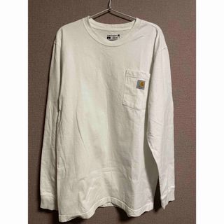 カーハート(carhartt)のcarhartt  カーハート　ロンT ホワイト　白(Tシャツ/カットソー(七分/長袖))