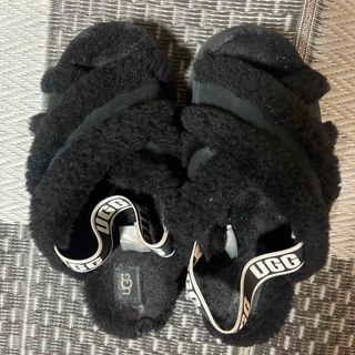 アグ(UGG)の24cm アグ UGG レディース ムートンサンダル 厚底 ディスコ クロス(サンダル)