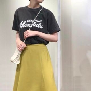 ビューティアンドユースユナイテッドアローズ(BEAUTY&YOUTH UNITED ARROWS)のビューティーアンドユース　プリントT レディースロゴTシャツ　グレー(Tシャツ(半袖/袖なし))