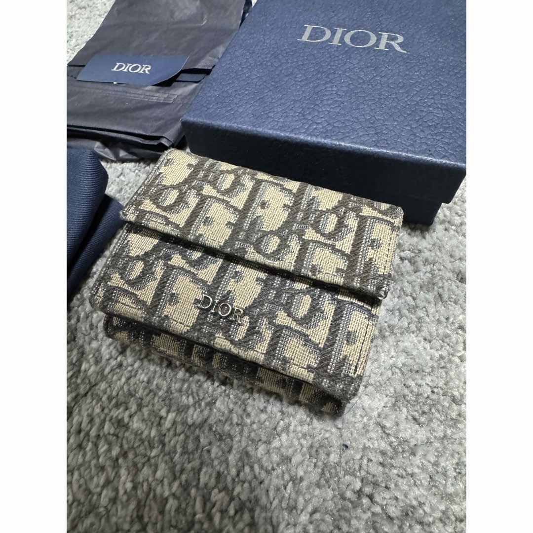 Dior(ディオール)のDior ディオール コンパクト ウォレット トロッター 三つ折り財布  レディースのファッション小物(財布)の商品写真