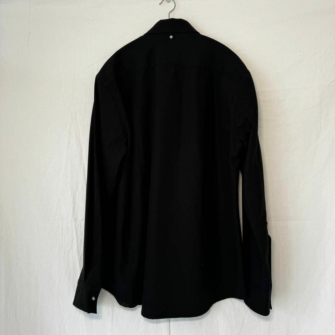 OAMC(オーエーエムシー)のOAMC IAN SHIRT ジップシャツ Sサイズ JP:XL～ ブラック メンズのトップス(Tシャツ/カットソー(七分/長袖))の商品写真