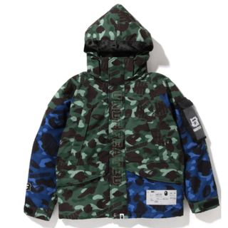 アベイシングエイプ(A BATHING APE)のBAPER X UNDFTD COLOR CAMO  DOWN JACKET(ダウンジャケット)