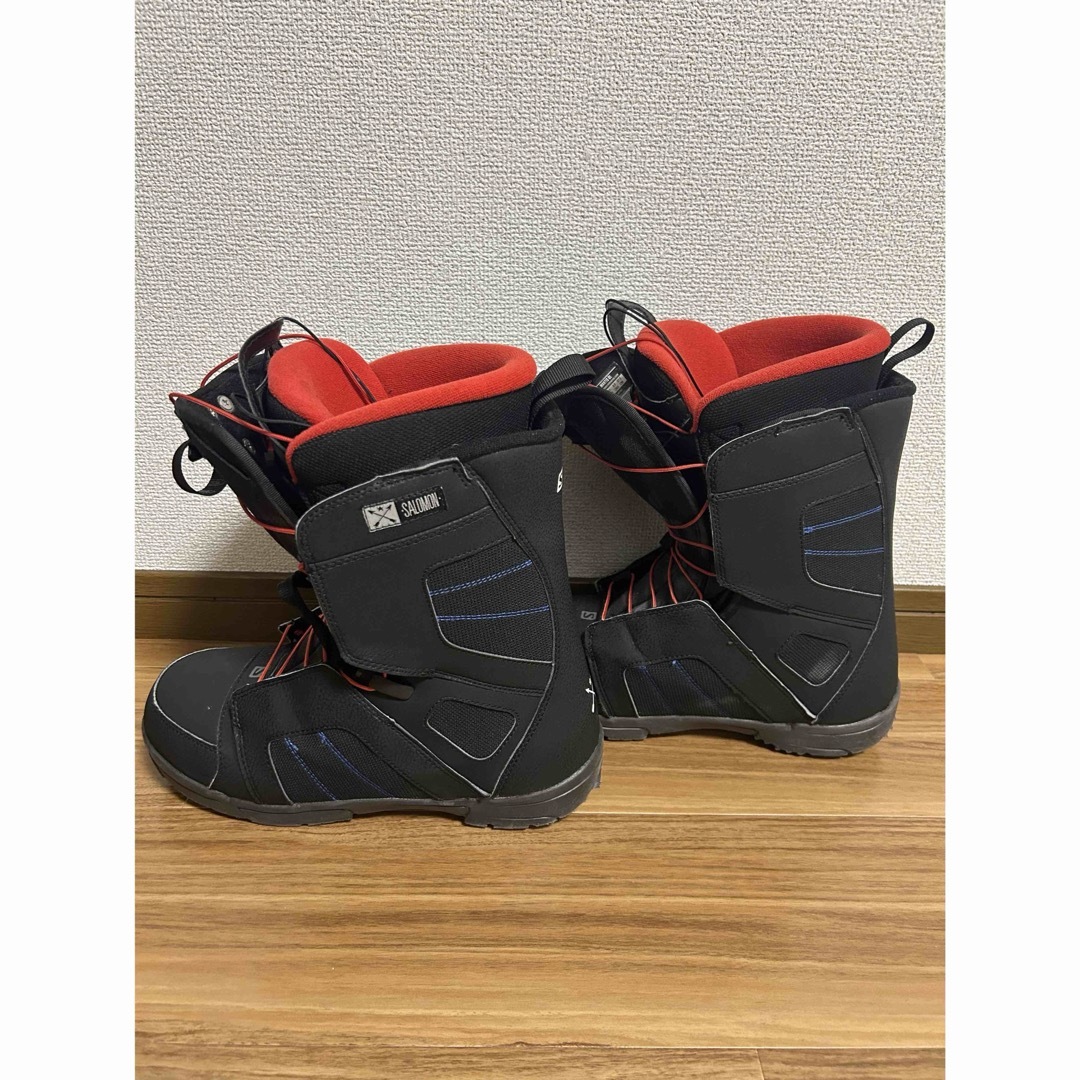 SALOMON(サロモン)のSALOMON サロモンスノボーブーツ 27.5cm ブラック×レッド スポーツ/アウトドアのスノーボード(ブーツ)の商品写真