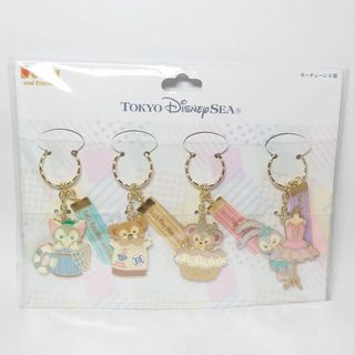 ディズニー(Disney)の【新品未使用】ディズニー ダッフィーアンドフレンズキーチェーン4個(キーホルダー)