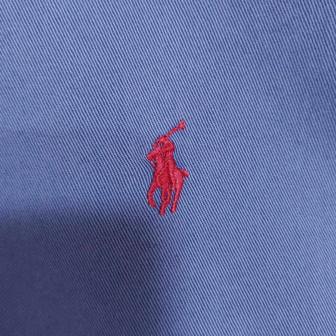 Ralph Lauren(ラルフローレン)のラルフローレン 無地シャツ L パープル 紫 赤 レッド ポニー刺繍 7882 その他のその他(その他)の商品写真