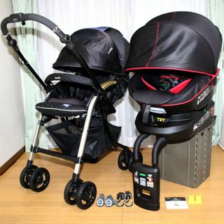 コンビ(combi)の美品 Combi ベビーカーとエールベベ360度回転ISOFIXチャイルドシート(ベビーカー/バギー)