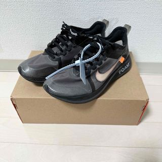 ナイキ(NIKE)のOFF-WHITE × NIKE ZOOM FLY BLACK 26cm(スニーカー)