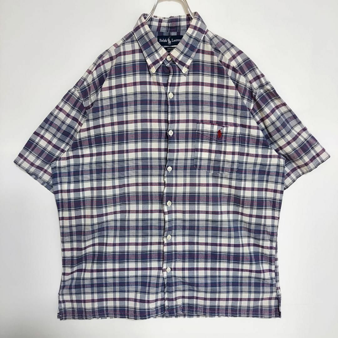Ralph Lauren - ラルフローレン 半袖チェックシャツ グレゴール Ralph Lauren - ラルフローレン 半袖チェックシャツ グレゴール
