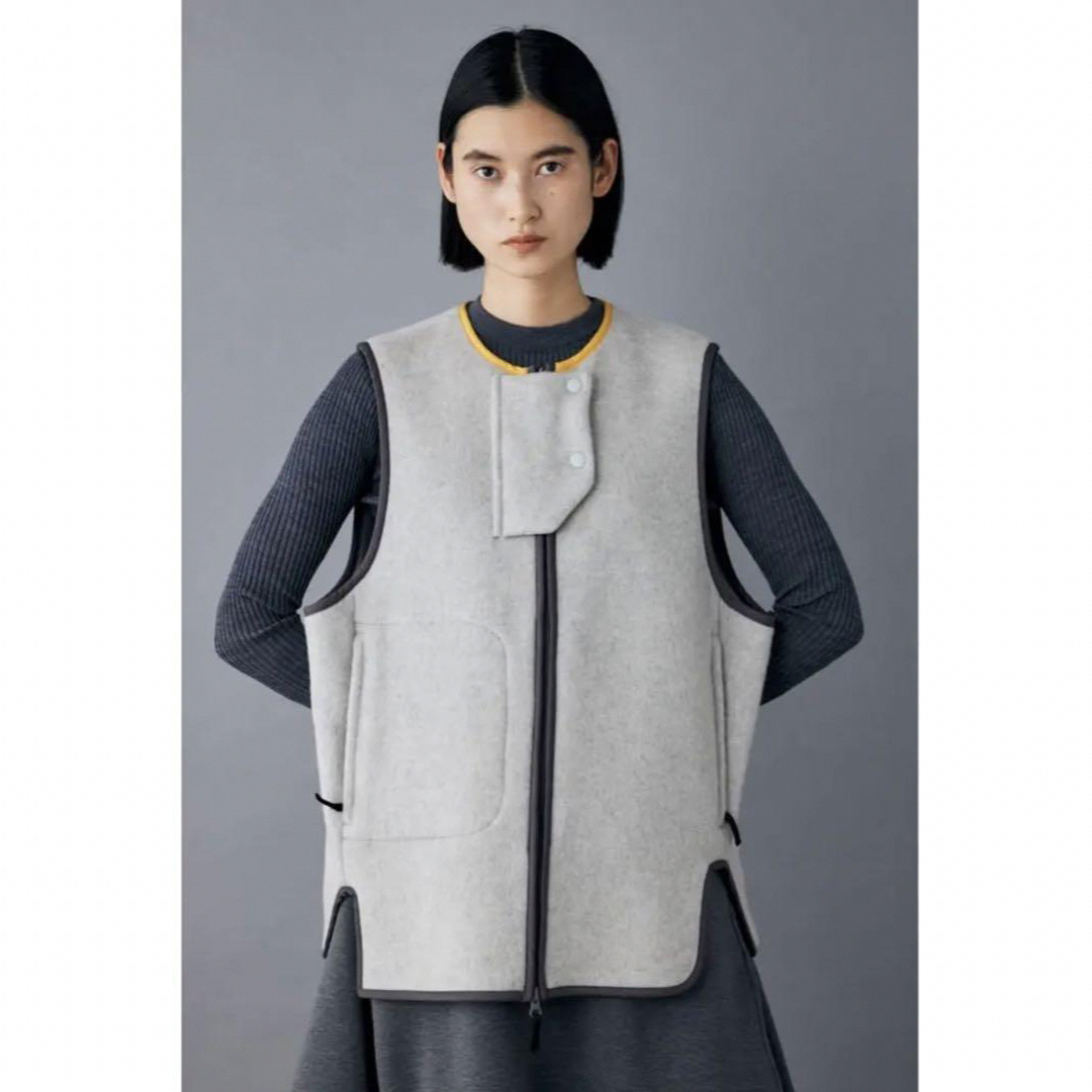 nagonstans(ナゴンスタンス)のnagonstans asymmetry slit vest レディースのトップス(ベスト/ジレ)の商品写真