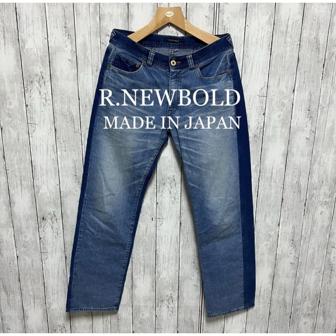 R.NEWBOLD(アールニューボールド)のR.NEWBOLD デニム×コーデュロイ切り替えパンツ！日本製！ メンズのパンツ(デニム/ジーンズ)の商品写真