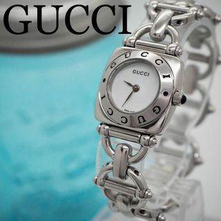 グッチ(Gucci)の411【美品】GUCCI グッチ時計　レディース腕時計　シルバー　ブレスウォッチ(その他)