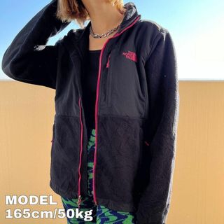 ザノースフェイス(THE NORTH FACE)のザノースフェイス デナリジャケット フリース ピンクL ブラック 黒(その他)