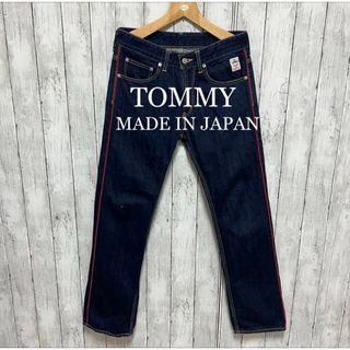 TOMMY サイドラインストレートデニム！日本製！