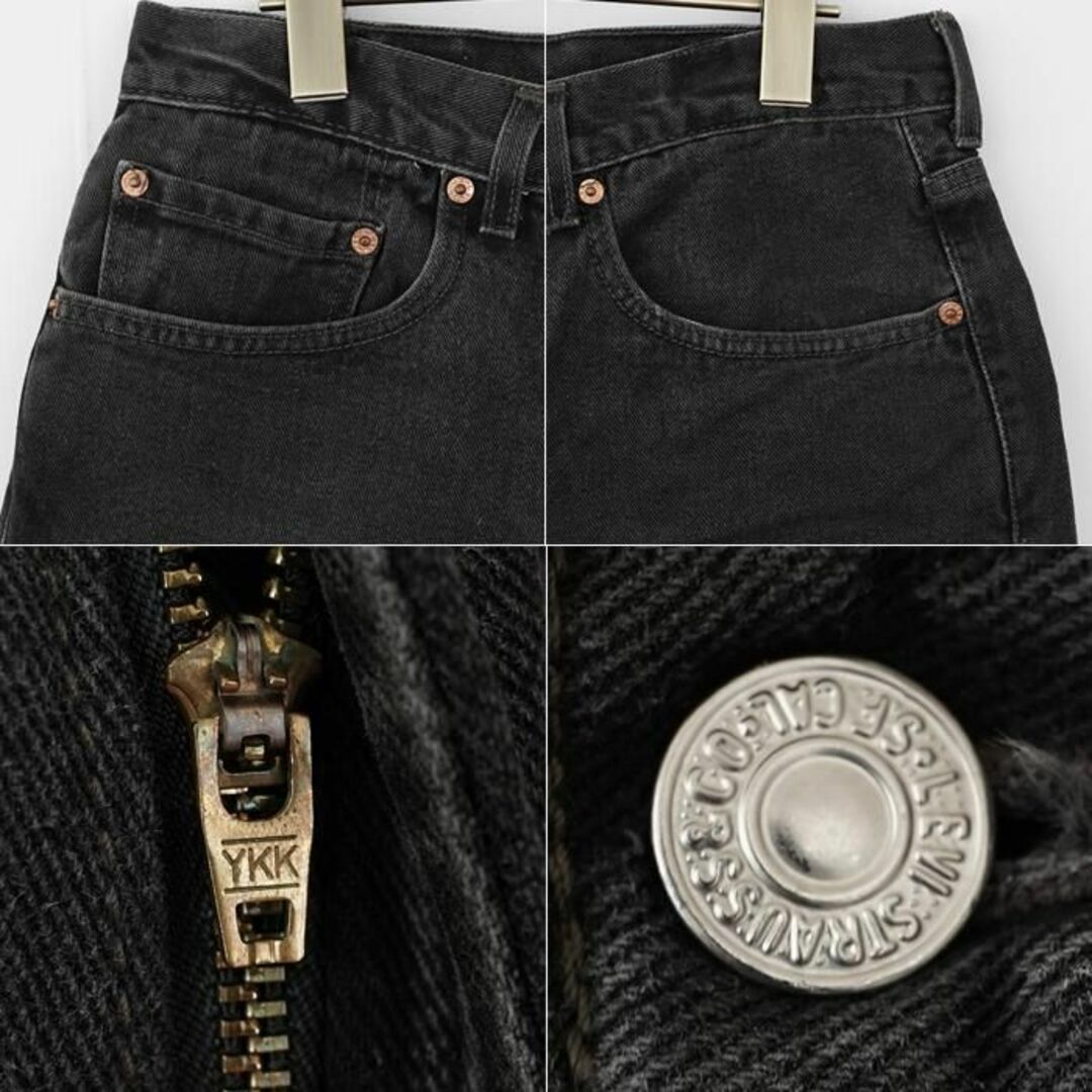 Levi's(リーバイス)のリーバイス Ｗ34相当 Levis ブラックデニム 黒 ボトム パンツ バギー その他のその他(その他)の商品写真