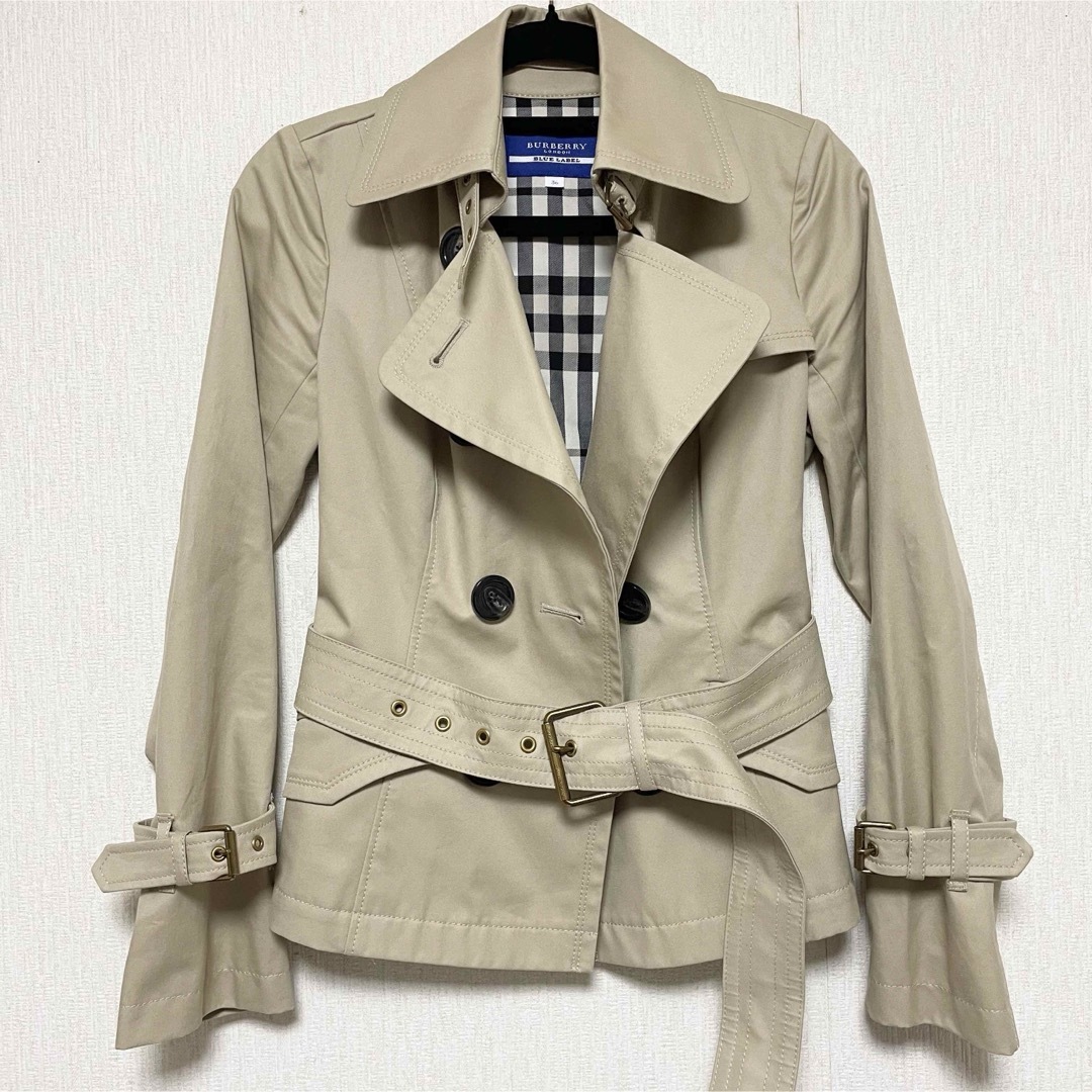 Burberry バーバリー ブルーレーベル ショート丈コート - ジャケット Burberry バーバリー ブルーレーベル ショート丈コート - ジャケット