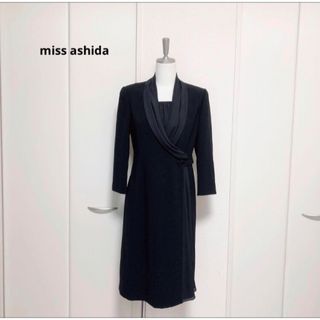 jun ashida - 美品　miss ashida ミスアシダ ドレープ　カシュクール　ワンピース　7