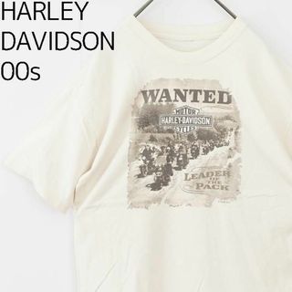 ハーレーダビッドソン(Harley Davidson)のハーレーダビッドソン プリントTシャツ 半袖 00s 白 ホワイト 7777(その他)