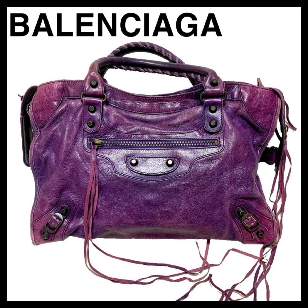 Balenciaga(バレンシアガ)のBalenciaga バレンシアガ ザ シティ レザー ハンドバッグ ショルダー レディースのバッグ(ハンドバッグ)の商品写真