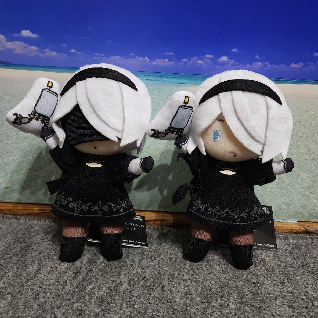 NieR:Automata ぬいぐるみマスコットwithポッド ２体セット エンタメ/ホビーのフィギュア(ゲームキャラクター)の商品写真