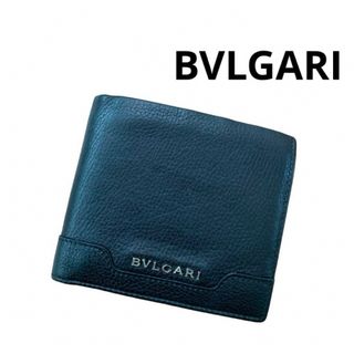 ブルガリ(BVLGARI)のブルガリ　折り財布　黒　レザー(折り財布)