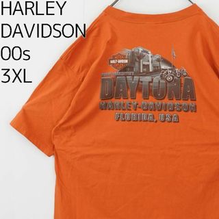 ハーレーダビッドソン(Harley Davidson)のハーレーダビッドソン 両面プリントTシャツ フロリダ オレンジ 3XL 7768(その他)