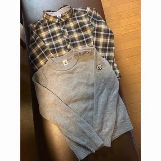 プチバトー(PETIT BATEAU)のプチバトー シャツ&セーターのセット(ニット)