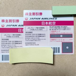 JAL日本航空「株主優待割引券 2枚」匿名配送(航空券)