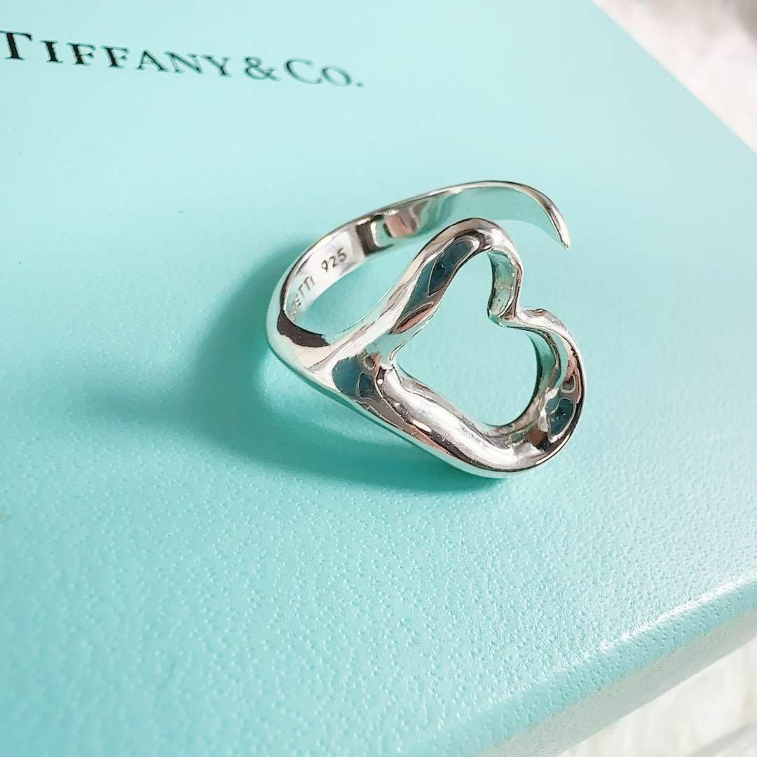 Tiffany & Co.(ティファニー)の美品 TIFFANY&Co ティファニー リング オープンハート 10号 925 レディースのアクセサリー(リング(指輪))の商品写真