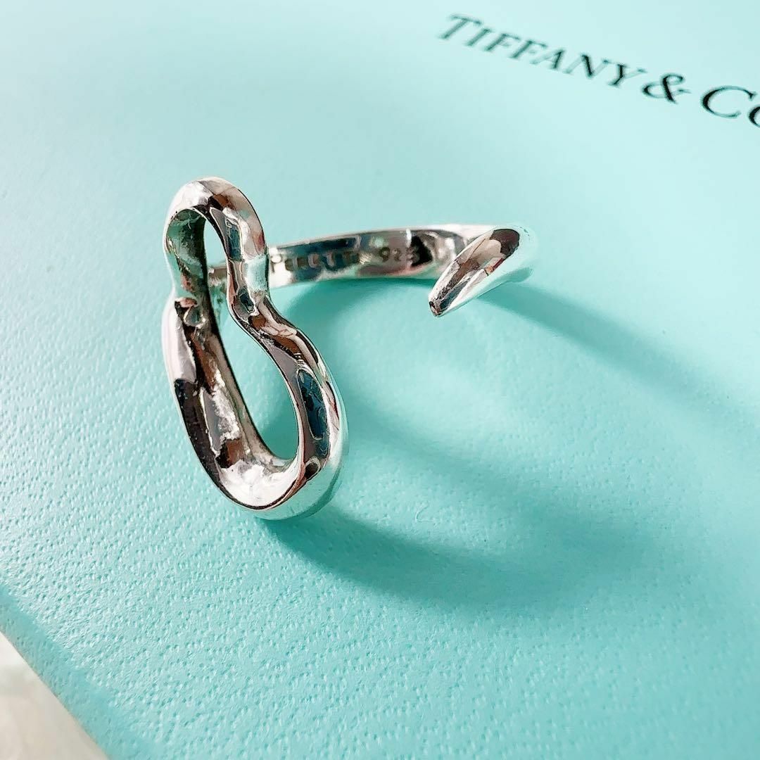 Tiffany & Co.(ティファニー)の美品 TIFFANY&Co ティファニー リング オープンハート 10号 925 レディースのアクセサリー(リング(指輪))の商品写真