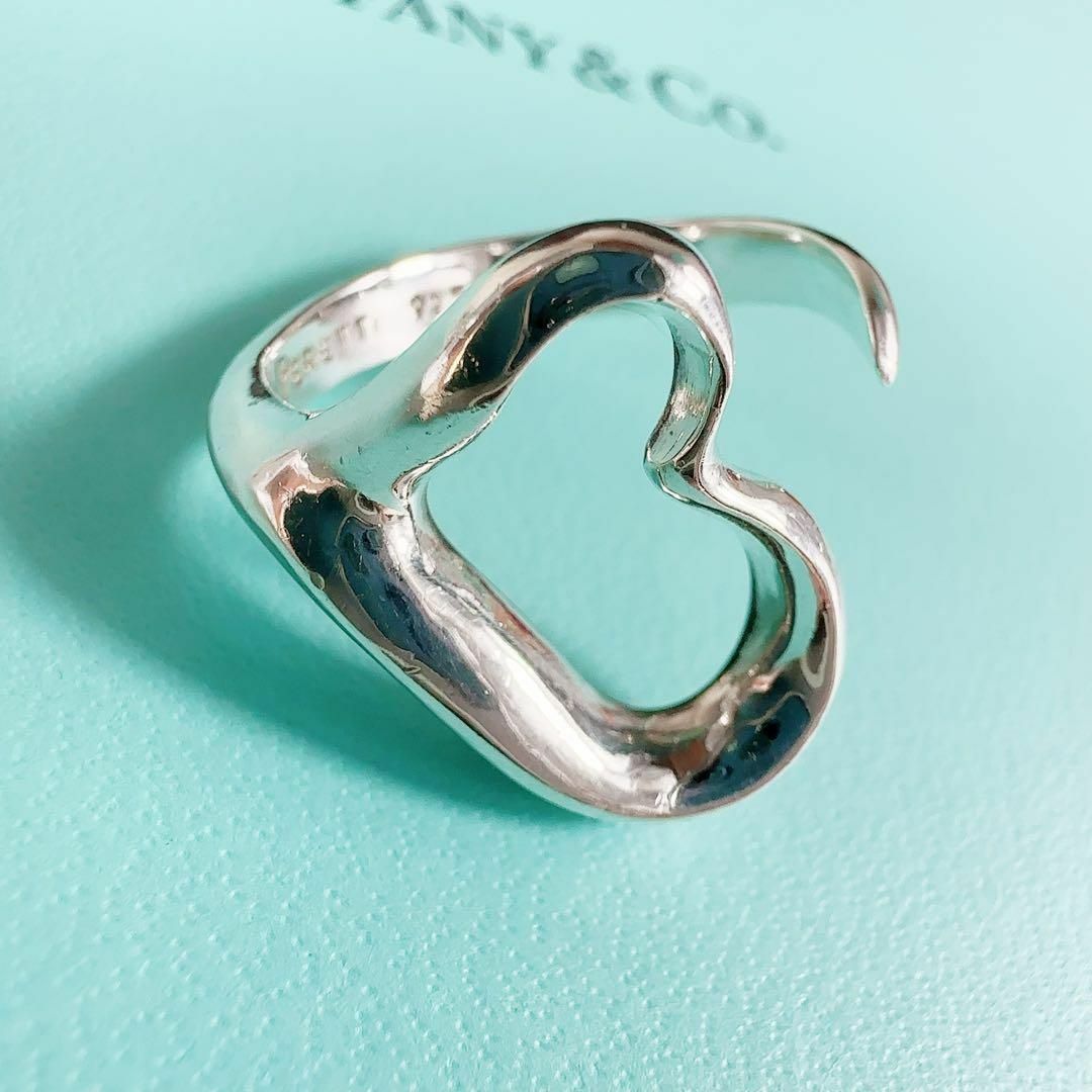 Tiffany & Co.(ティファニー)の美品 TIFFANY&Co ティファニー リング オープンハート 10号 925 レディースのアクセサリー(リング(指輪))の商品写真