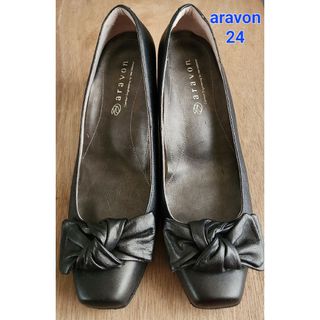 アラヴォン(Aravon)の美品　aravon   リボンパンプス(ハイヒール/パンプス)